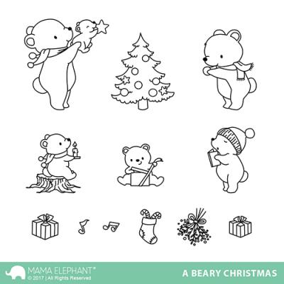 Mama Elephant Clearstamps - A Beary Christmas